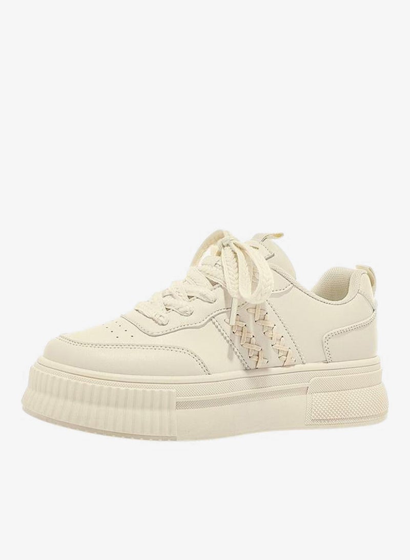 BABAYA Women Lace Up Casual Sneakers - Image 3